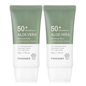 [과일나라]알로에 모이스처 선크림 50ml 2개 / SPF50+ PA++++