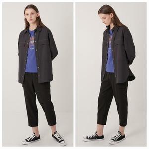 갤러리아 라운드 헴 포컷셔츠 VVCNL3F8161