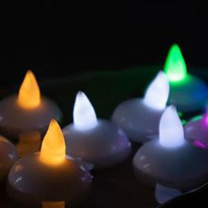 원형 하트 수중 LED 건전지 전자 미니 소형 양초 이벤트 프로포즈 행사 방수초 티라이트 캔들 무드등