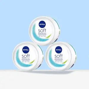 니베아 소프트 리프레싱 모이스춰라이징 크림 200ml x 3개