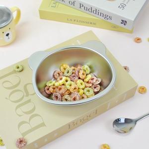 [키친유]스텐304 곰돌이 유아 어린이 시리얼 요거트 디저트 스프 샐러드 보울 아이스크림 간식볼