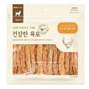 굿데이 건강한육포 건조 닭가슴살 육포 300g