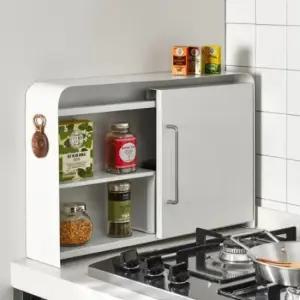 철제 슬림 수납함 소형 /주방 화장품 틈새 슬라이딩 선반 소형