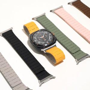 [캘릭스]갤럭시워치 울트라 호환 실리콘 마그네틱 스트랩 밴드 시계줄