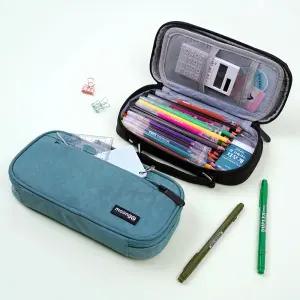 포포팬시 대용량 필통 중학생 고등학생 기능성 확장 봉제필통 손잡이 펜파우치