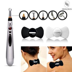 저주파 안마기 2종 EMS 마사지 펜 봉 미니 지압 패드 무릎 허리