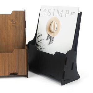 스탠드형 테이블우드팜플렛거치대 나무브로셔꽂이 카달로그 A4