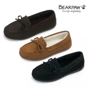 [롯데백화점]베어파우 AMIRI 여성 천연 소가죽 방한 양털 리본 모카신 3종 택1 K2949QD-W