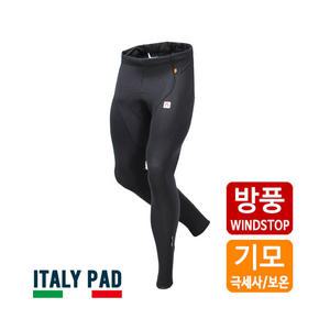 MCN 사이클복 자전거의류 하의 겨울 기모 방풍 베이직 3레이어 방풍 9부 패드바지