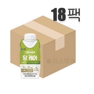 정식품 그린비아 당케어 곡물맛 200ml x 18팩 (원산지_상세설명에 표시)