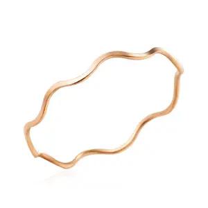 [비앤비골드] 14K 각진 레이어드 웨이브링 반지 RSS24866