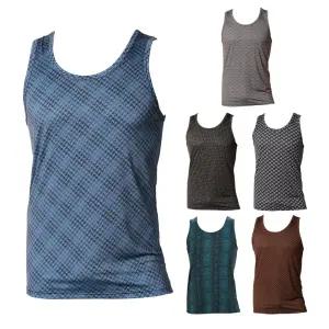 발렌티노크리스티 남성 폴리 스판 민소매 런닝 셔츠 6종세트