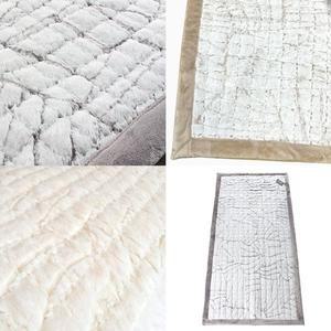 [더담고]부드러운 래빗퍼 돌침대 매트 ( 겨울 극세사 패드 흙침대 침실 거실 1인용 싱글 침대패드 )