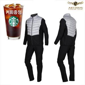 아티누스 다운스트레치 겨울낚시복 내피 낚시복 라이트그레이 AUJ-308