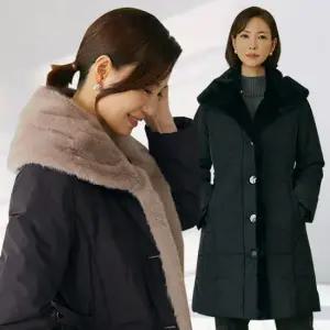 엄마옷 따숨 숄카라 퍼 롱패딩 페이크퍼 빅사이즈 중년여성 마담 60대 50대 40대 선물