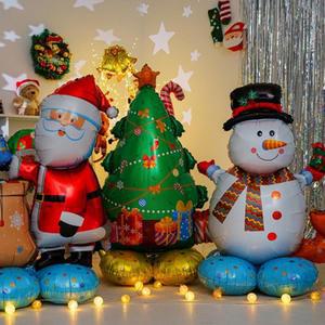 홈파티 스탠딩 크리스마스 은박 풍선 포토존 장식 차박 1000일 입학 학교행사