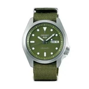 세이코 남성 남자 그린 실버 오토매틱 나토시계 SRPE65K1