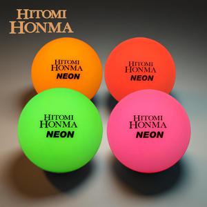 [회원 특가] 히토미 혼마 비비드 네온 4피스 무광택 파크골프공