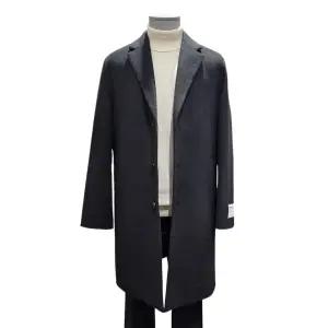 [롯데백화점]킨록 킨록 캐시미어혼방 블랙 구스다운내피 싱글 롱 코트 [ LLO1454O LC ]