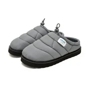 23.65패딩슬리퍼 커플 겨울 보아털 뮬 남성 여성 실내 실외 따뜻한 클로그 그레이 슬라이드 방한화 RB702