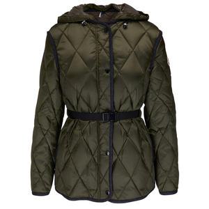 몽클레어 여성 BOURGET 부르제 다이아몬드 퀼팅 패딩 자켓 카키 1A00042 59670 830