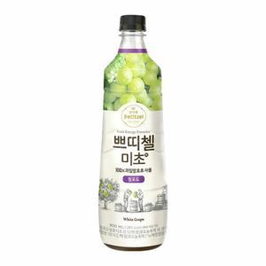 CJ 쁘띠첼 미초 청포도 100%과일발효초 음료베이스 에이드 마시는 식초 900ml