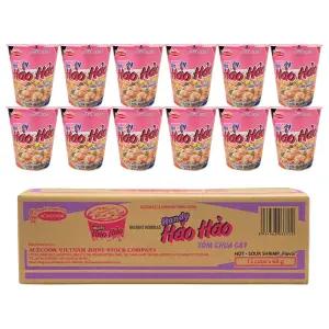 하오하오 컵라면 68g x 12개(1박스) 에이스쿡 핑크 새우 라면