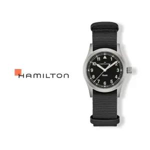 해밀턴 카키필드 33mm 블랙 다이얼 나토 남성시계 H69301430