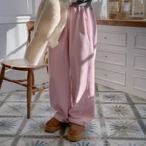 [코코블랑] [코코메이드]에먼트 자수 조거팬츠(밴딩)