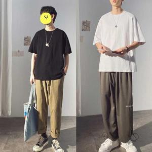 [JHQRKD59_4B]면반팔 박스티 무지반팔티 남자 무지 공용