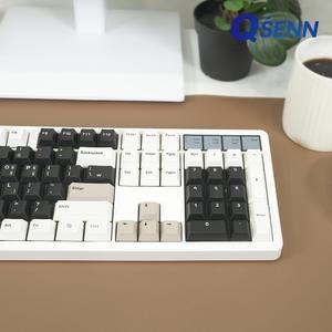 큐센 Q104 PBT 풀윤활 가스켓 유무선 기계식 키보드 크림치즈 하이무 저소음 바다소금