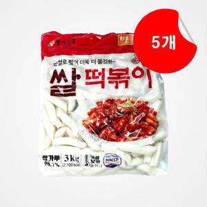 [별가식품] 쌀떡볶이 떡 3kg x 5개