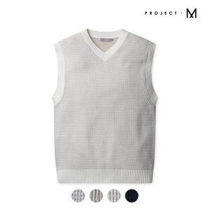 [프로젝트엠] 남성 오버핏 스웨터 베스트 B_EPD1ER1810