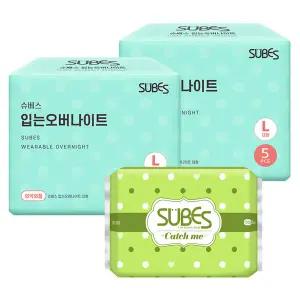 입는오버나이트 팬티형 생리대 2팩+팬티라이너 1팩 / 입오버 대형 특대형
