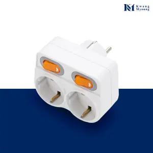 광명전기 국산 선없는 무선 절전 개별 스위치 멀티탭 2구 16A