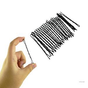 WSMALL 검정 실핀 24P 헤어핀 블랙헤어핀 검정머리핀