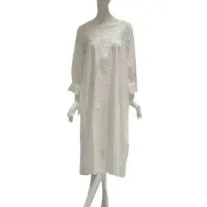 [대구백화점] [비너스]아사면 스퀘어넥 원피스 파자마(VGN4511A IV)