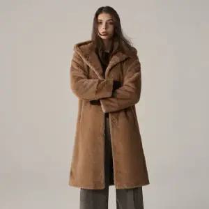 페이크 퍼 롱코트