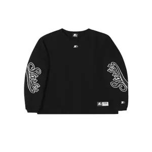 [차일디] 스타터 성인 남여공용 (SA243ILS28-BLK) 웨이브 로고 와플 롱슬리브