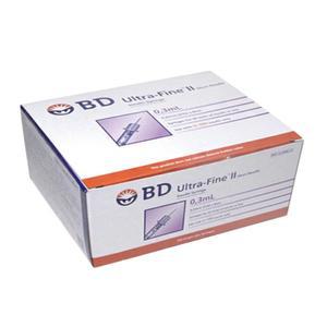BD 울트라파인2 인슐린 주사기 31G 8mm 0.3ml 100개입 펜니들 G