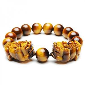 호안석 양각 선물박스 타이거아이 팔찌 원석 조디악