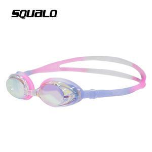 [스쿠알로] 아동미러수경 어린이용 김서림 방지형 생존수영 물안경 SGL-1600M블루핑크