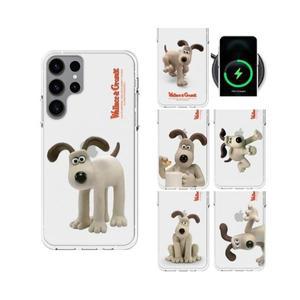 갤럭시S25울트라 (S938) 웰레스 와 그로밋 투명 젤리 케이스 댕댕이 강아지