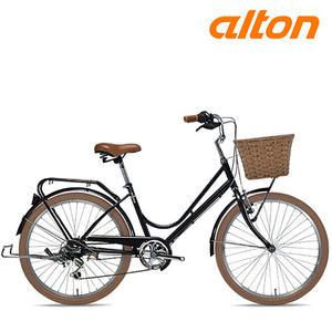2025 알톤 클래식 2407 여성용 바구니 자전거 24인치 7단 무료 완조립