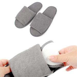 전용파우치 기내용슬리퍼 반으로접히는슬리퍼 폴딩실내화 1p