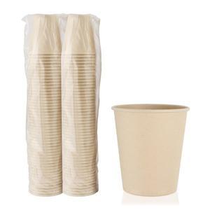 [슈가랩] 사탕수수 종이컵 190ml 100개 일회용컵 대용량