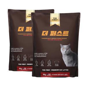 더퍼스트 프리미엄 와이오밍 천연 벤토나이트 고양이모래 9kg x 2개