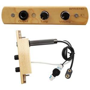 Cajon 박스 드럼 프리앰프/픽업 출력 잭 전자 픽업 시스템 악기