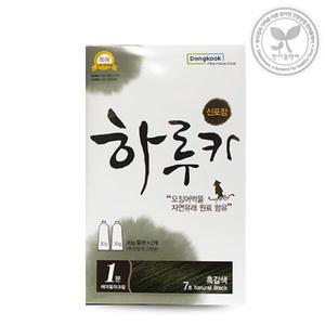 동국제약 하루카 1분 염색약 7호 흑갈색 오징어먹물