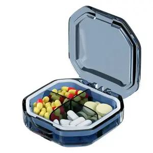 새봄리빙 4구 알약케이스 블루, 1개